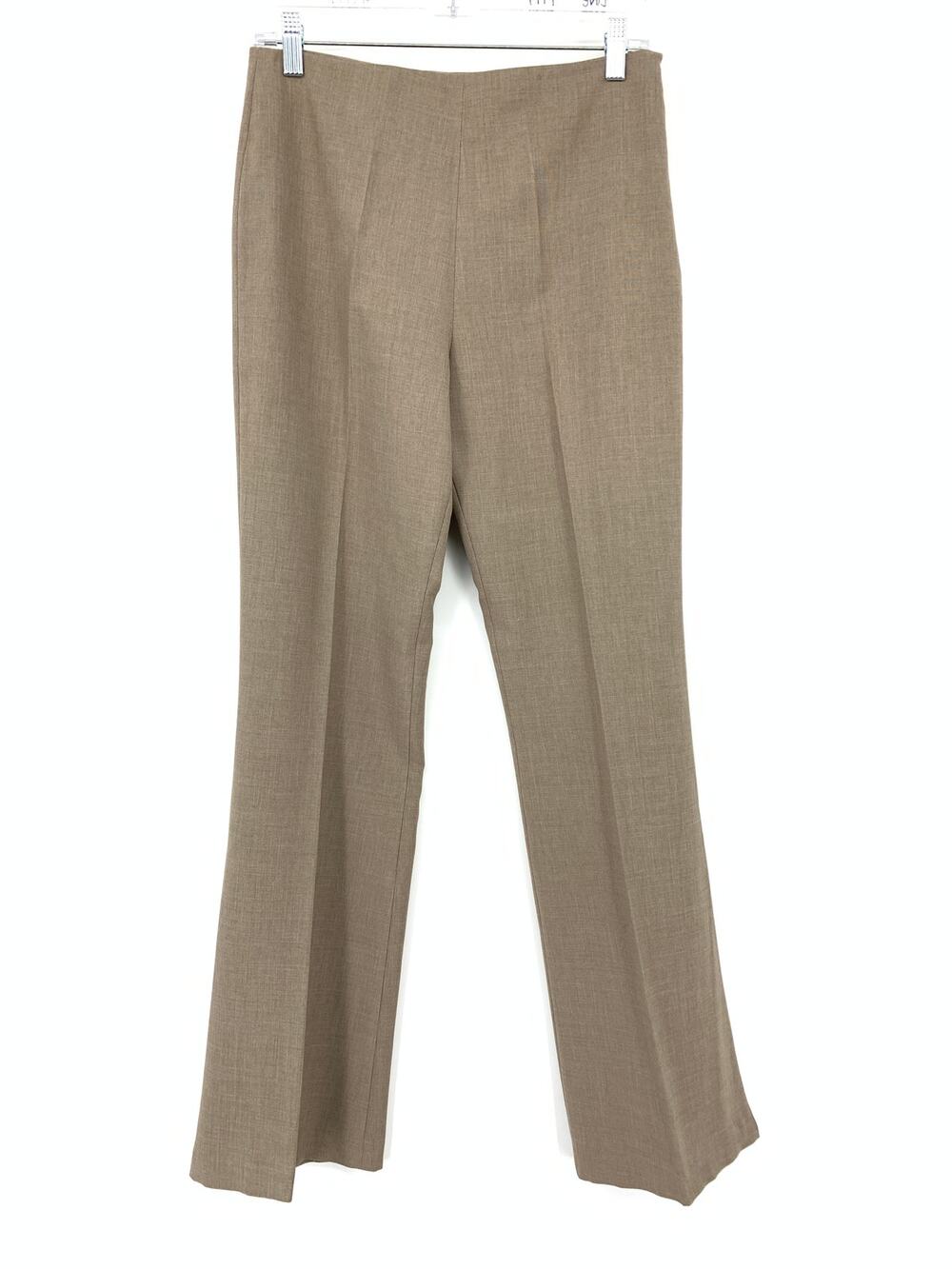 Naf Naf Flare Leg Pants Womens Size 40 US Medium Beige Tan High Rise